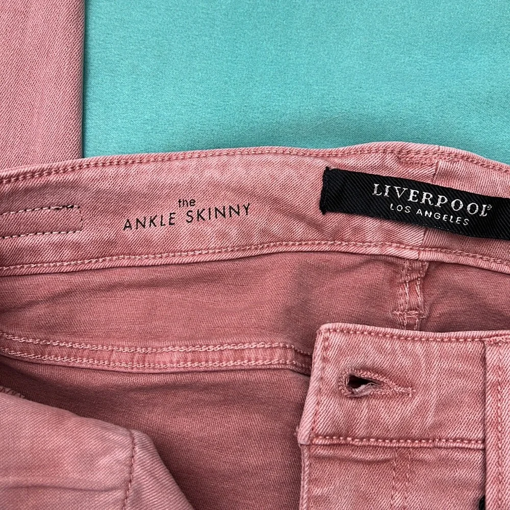 NWT Liverpool Abby Skinny Ankle in Mauve Blush Size 4/27 - Picture 8 of 13